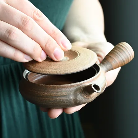 Kohokujo Yakishime Hiragata Kyusu