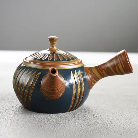 Shunzan Nerikomi Cut Kyusu