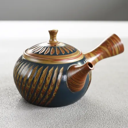 Shunzan Nerikomi Cut Kyusu