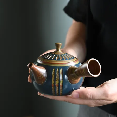 Shunzan Nerikomi Cut Kyusu