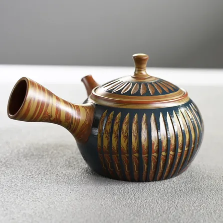 Shunzan Nerikomi Cut Kyusu