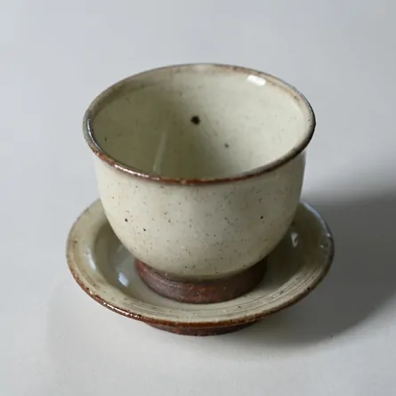 白泥茶杯&リム豆皿