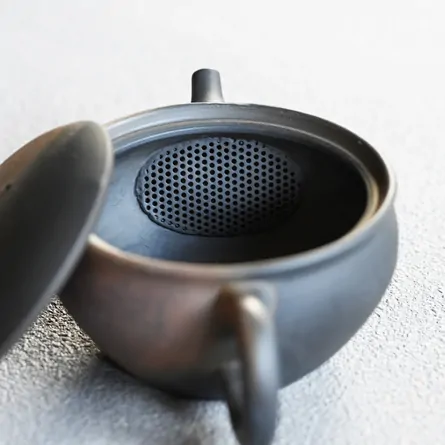 玉光火窯変碗型後手急須