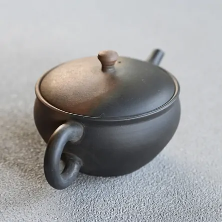 玉光火窯変碗型後手急須