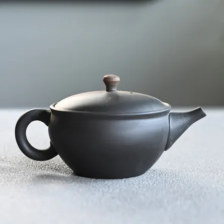 玉光火窯変碗型後手急須