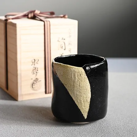 筒茶碗 空中写 寒月 茶器＆茶道具 抹茶碗 - Sazen Tea