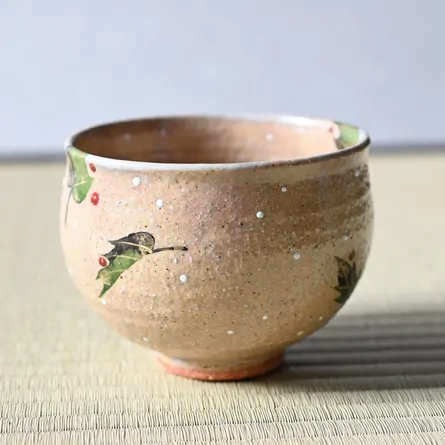 茶碗 灰釉 柊絵