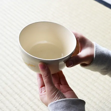 茶碗 仁清 日の出鶴