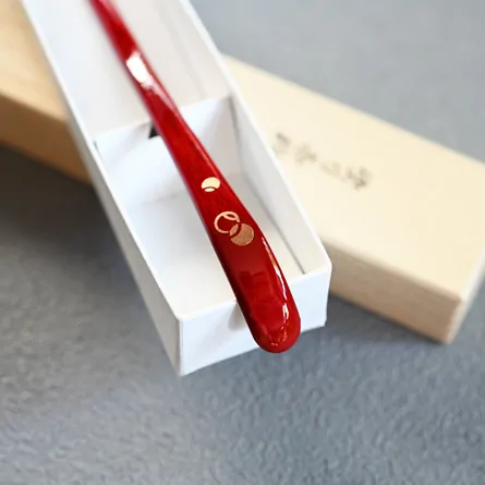 塗り茶杓 つぼつぼ