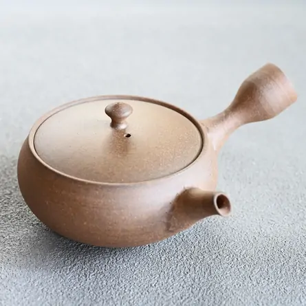 太仙 焼き締め平形急須