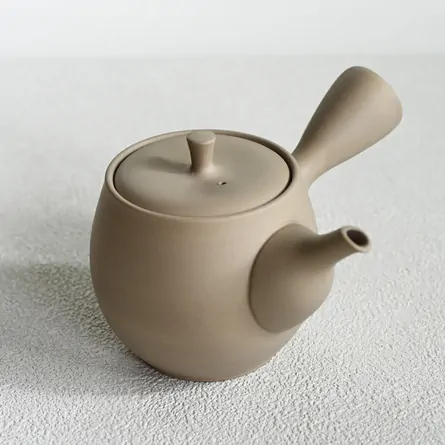 高資 いぶし焼き締め瓜型急須 