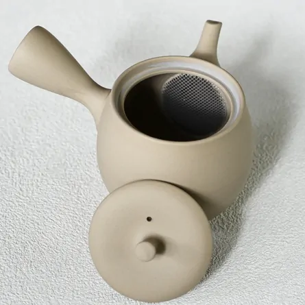 高資 いぶし焼き締め瓜型急須 