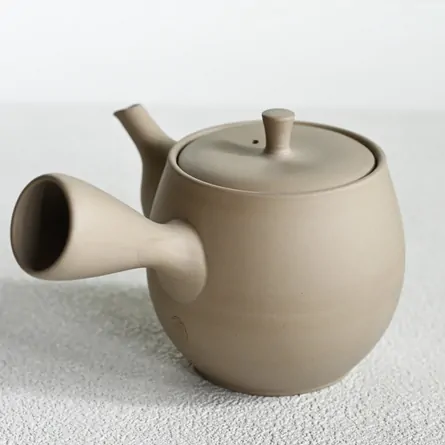 高資 いぶし焼き締め瓜型急須 