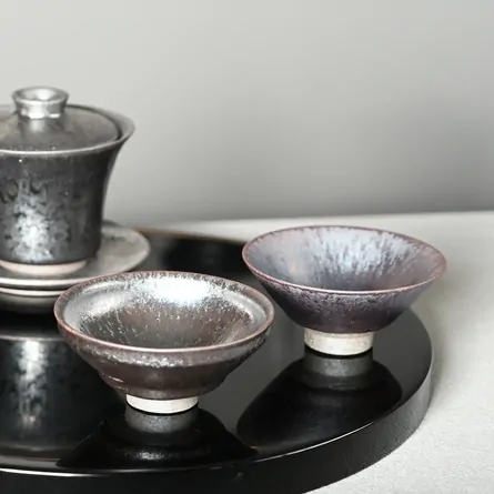 月夜見天目平湯呑