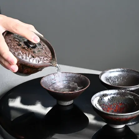 月夜見天目平湯呑