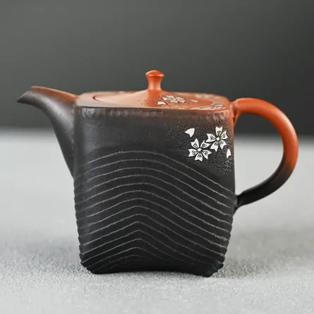 舜園　後手茶注　桜