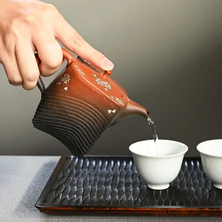 舜園　後手茶注　桜