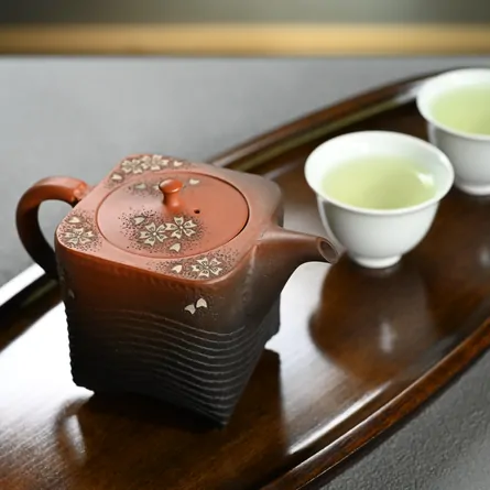 舜園　後手茶注　桜