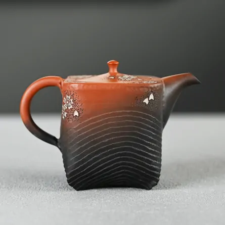 舜園　後手茶注　桜