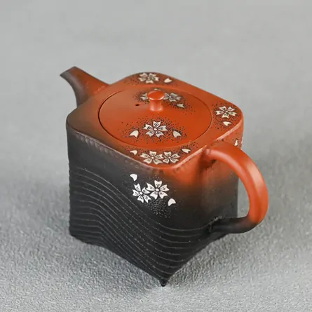 舜園　後手茶注　桜