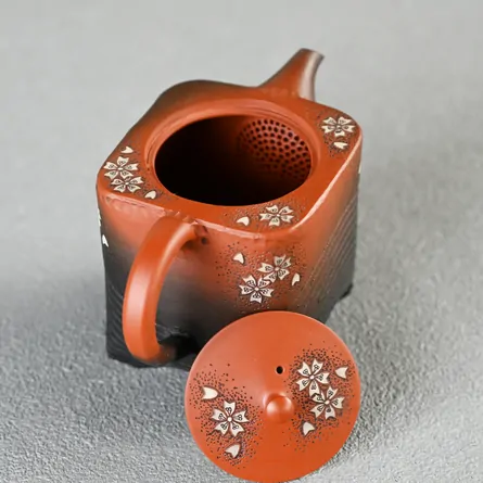 舜園　後手茶注　桜