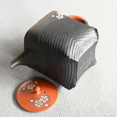 舜園　後手茶注　桜