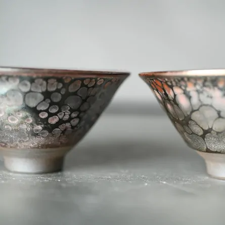 窯変天目反型盃