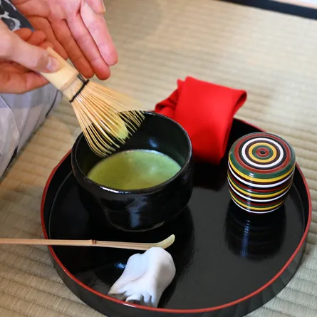 中棗 独楽 茶道具 茶筒 & 茶入 - Sazen Tea
