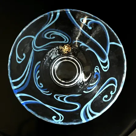 Glass Hira Chawan Giyaman Ryōsui
