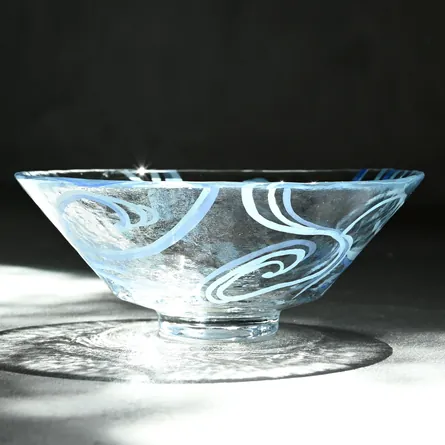 Glass Hira Chawan Giyaman Ryōsui