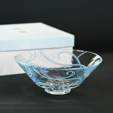 Glass Hira Chawan Giyaman Ryōsui