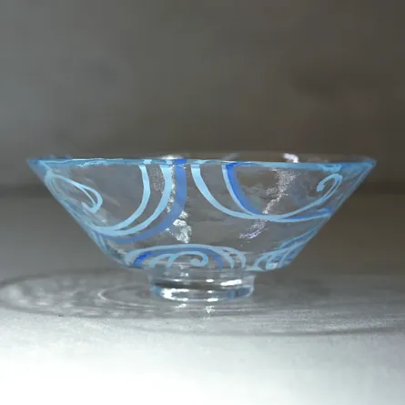 Glass Hira Chawan Giyaman Ryōsui