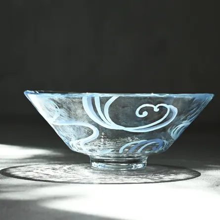 Glass Hira Chawan Giyaman Ryōsui