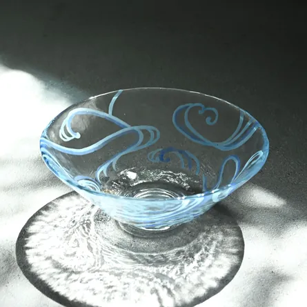 Glass Hira Chawan Giyaman Ryōsui