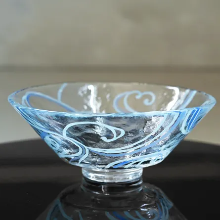 Glass Hira Chawan Giyaman Ryōsui