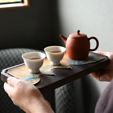 Chinese Tea Tray Wavy