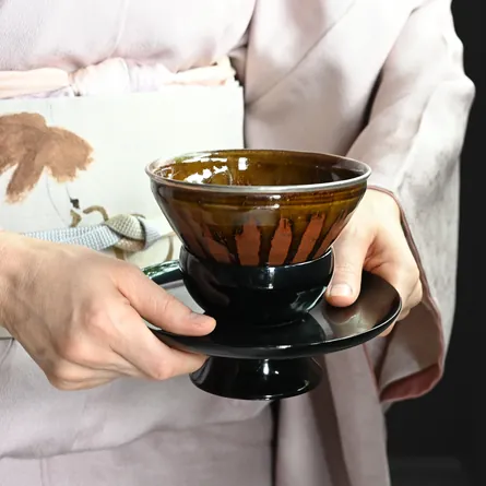 Tenmoku Chawan Kikka 