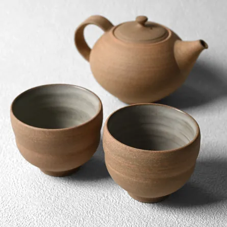 Uchiyama Yakishime Tea Set