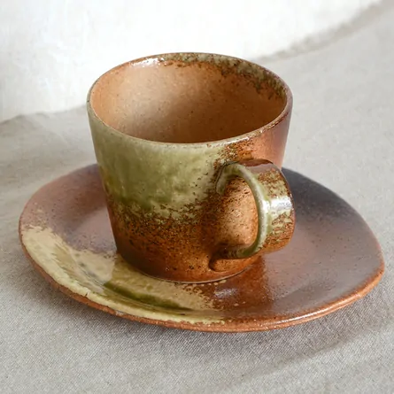 Koshigaraki Coffee Cup & Saucer