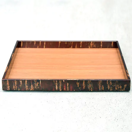Cherry Bark Square Tray Sakura