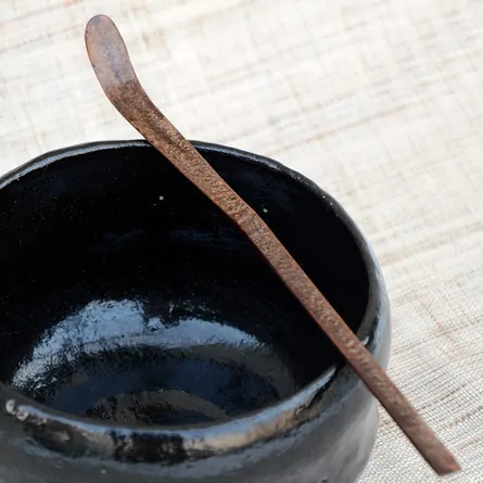 桜皮茶杓　霜降皮