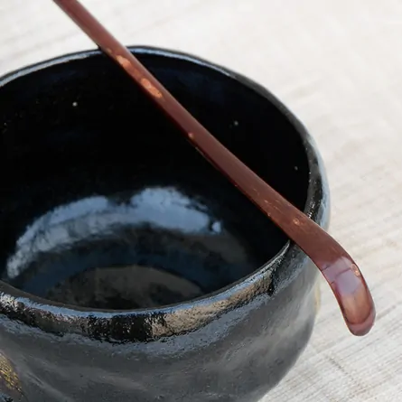 桜皮茶杓　霜降皮