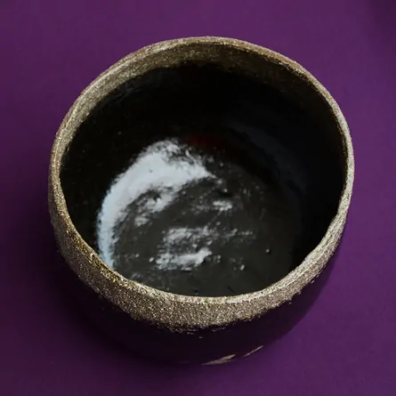 Kuro Raku Kōetsu AMAGUMO Chawan