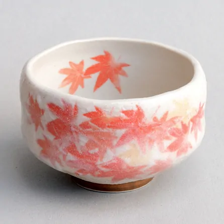 小茶碗　紅葉