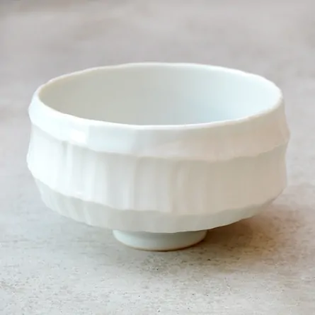 白磁 うずそぎ 茶碗 茶器＆茶道具 抹茶碗 - Sazen Tea