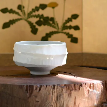 白磁 うずそぎ 茶碗 茶器＆茶道具 抹茶碗 - Sazen Tea