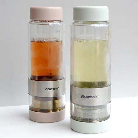 TWISTEA Tea Infuser Tumbler Brown