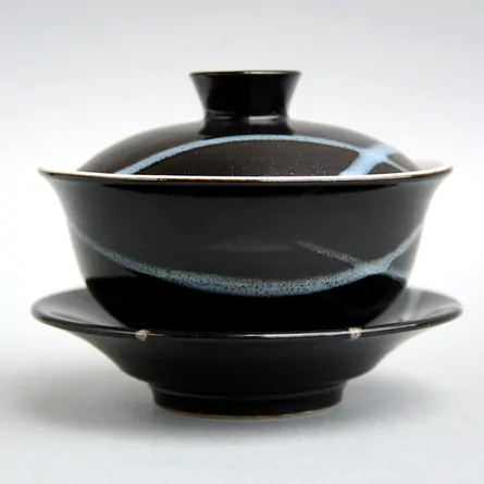 White Stripe Black Gaiwan