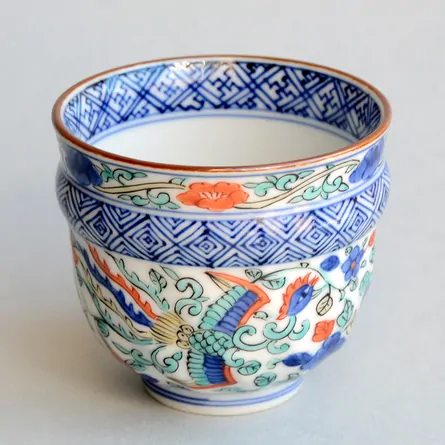 Shōami Iroe Hōō Small Yunomi 