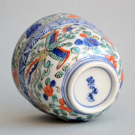 Shōami Iroe Hōō Small Yunomi 